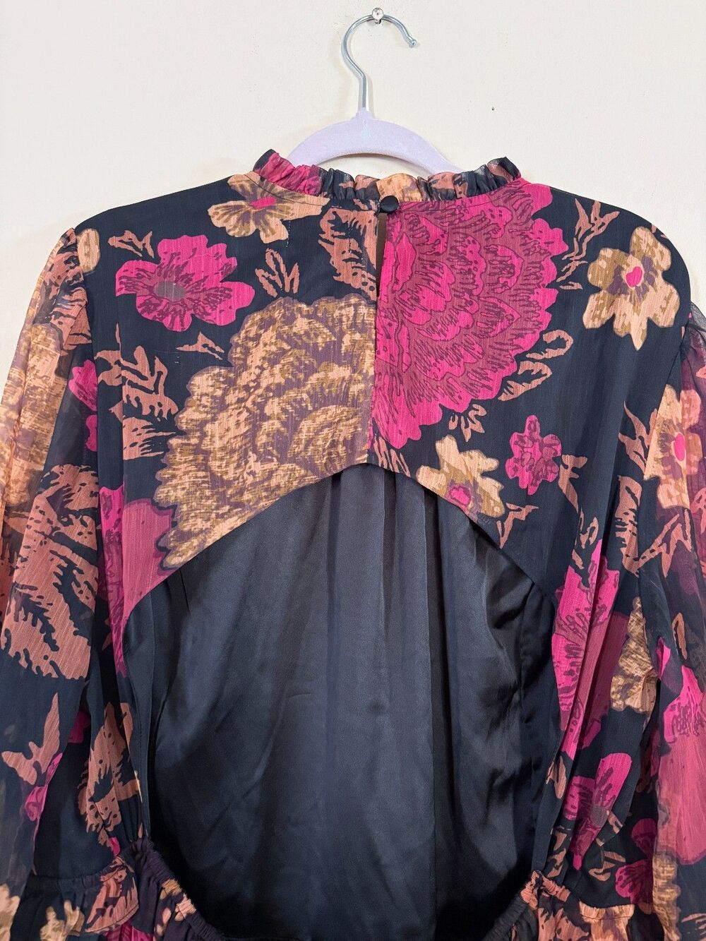 NWT Porridge by Anthropologie Puff-Sleeved Floral Mini Dress Size 2XLarge Whimsy - Picture 10 of 16